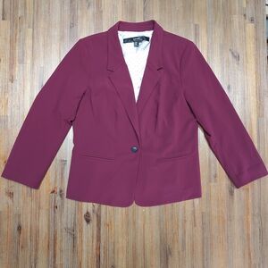Women's Kensie Burgundy Blazer